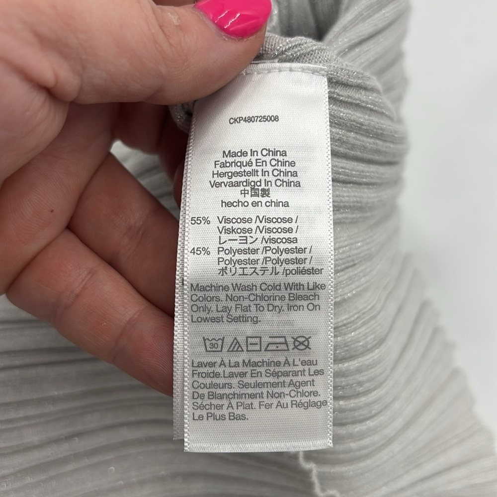 Madewell Signature Shimmer Knit Cutaway Sweater Tank - Picture 6 of 6